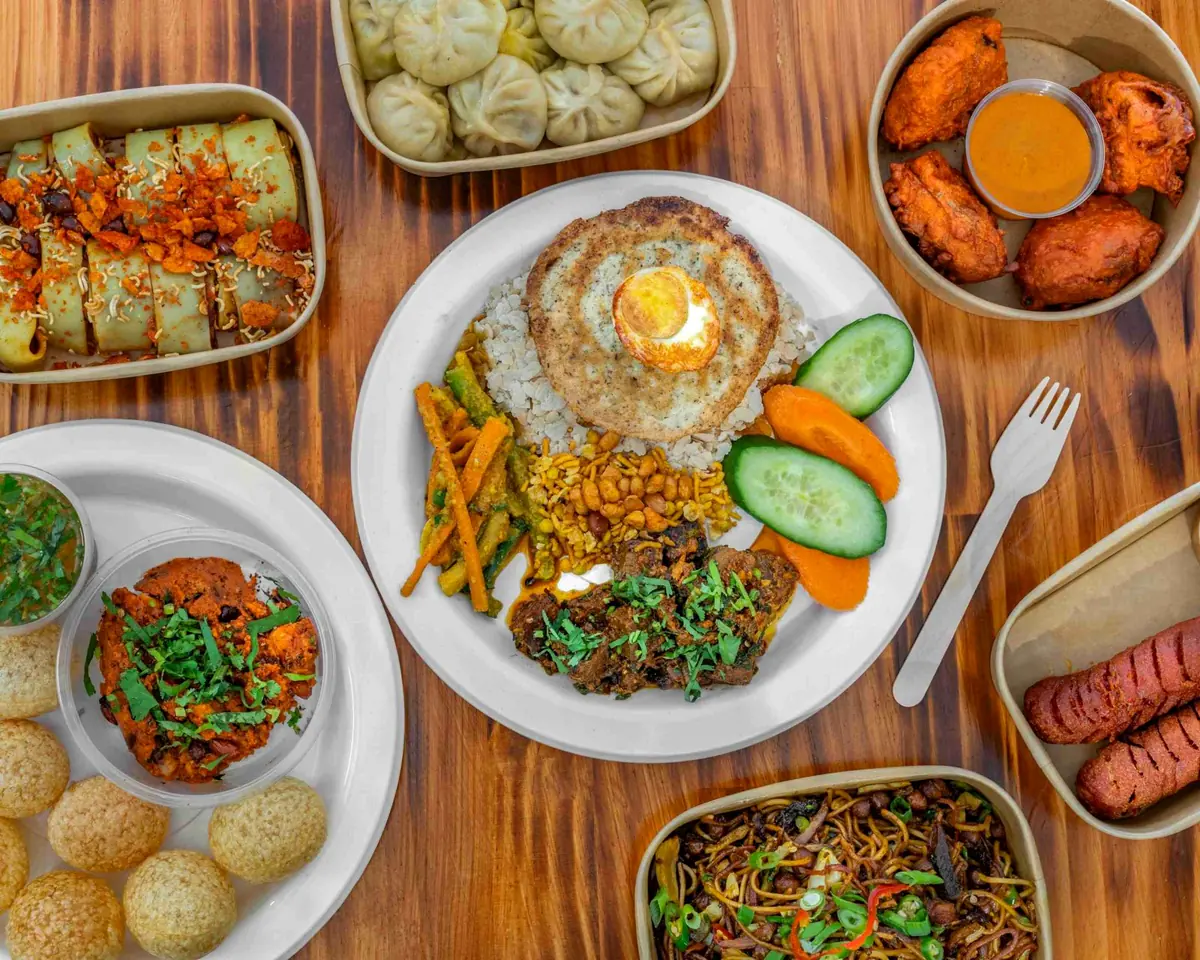 A table spread of Laphing Central favourites